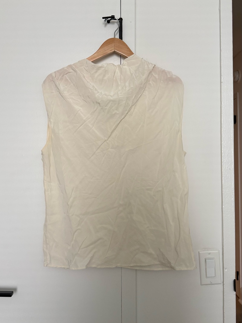 Babaton Cream Sleeveless Hooded Tank